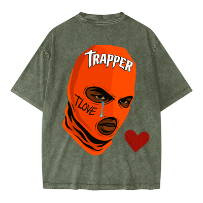 COMIC TRAPPER Oversize Washed T-shirt