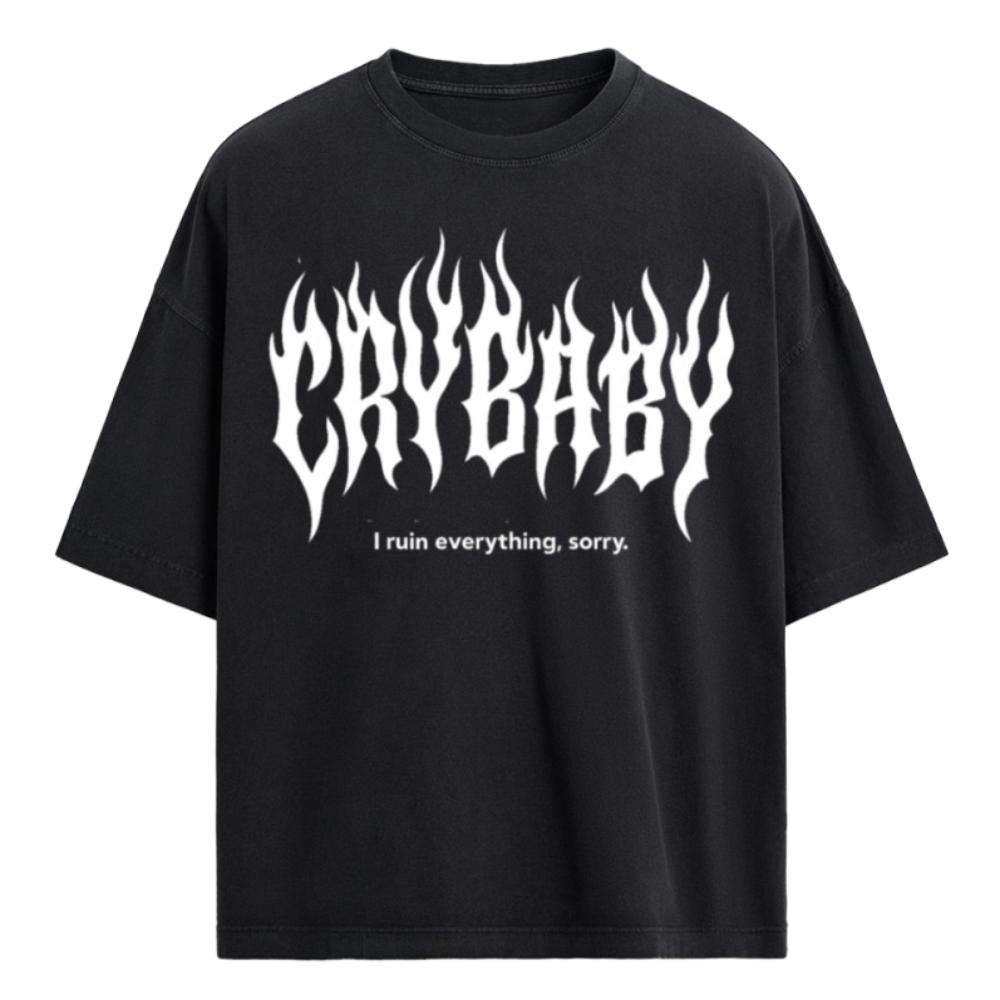 CRYBABY V2 Unisex Oversize T-Shirt