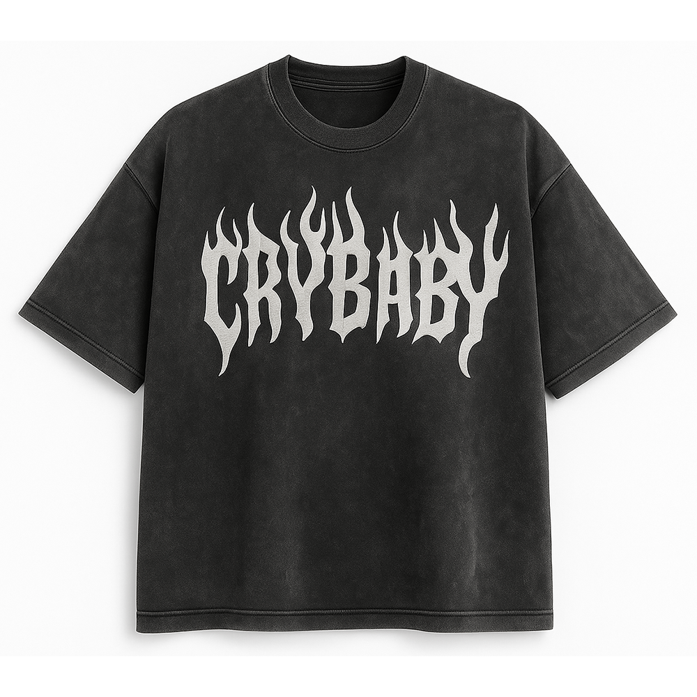 CRYBABY Oversize Washed Soft T-Shirt
